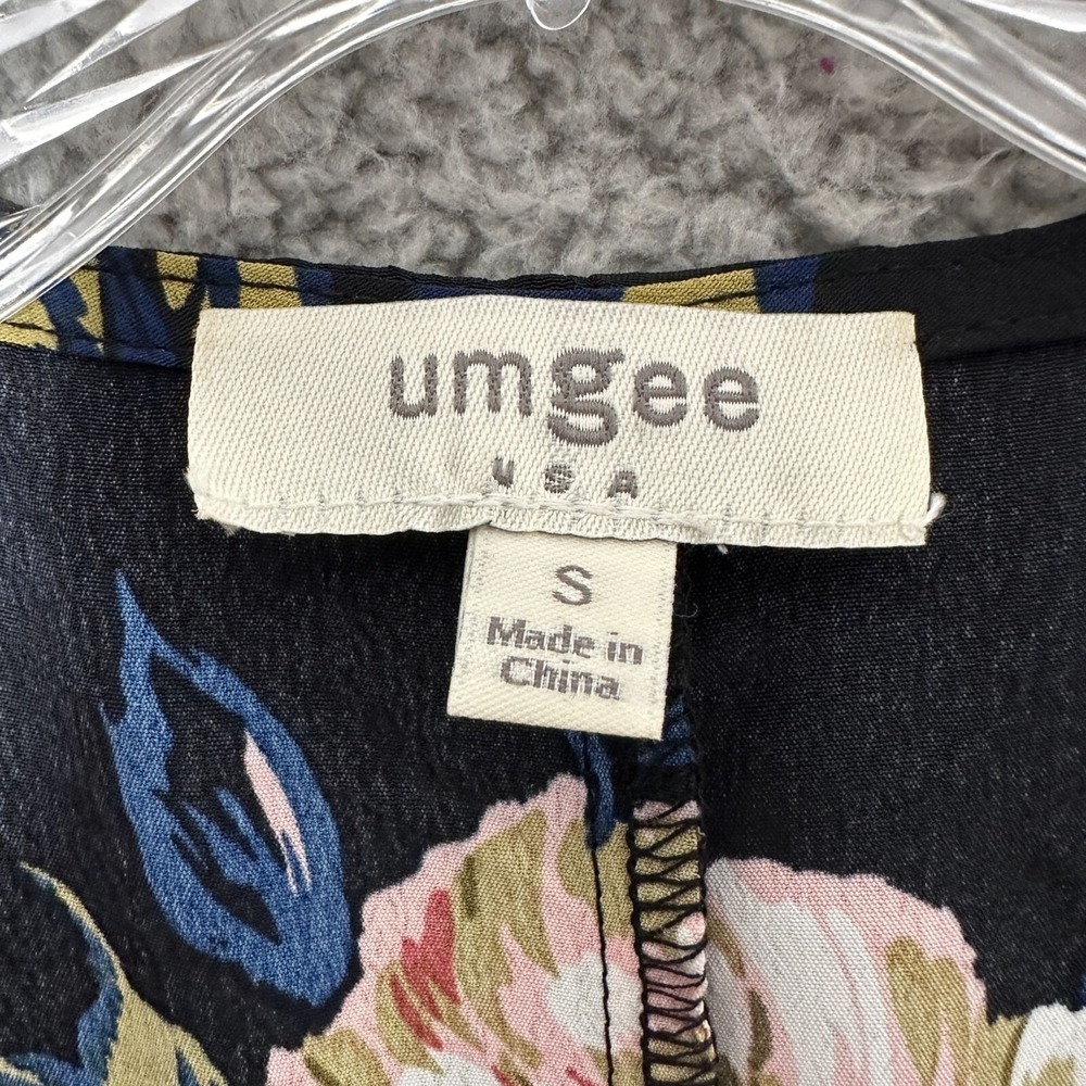 Umgee Wide Leg Jumpsuit Womens Size Small Floral Boho Vacation Cottage Beach - Picture 6 of 10